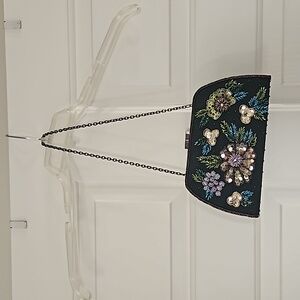 Talbots flower sequins purse